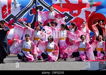 Suzuka, Japon. 07 avril 2024. Atmosphère de grille. Championnat du monde de formule 1, Rd 4, Grand Prix du Japon, dimanche 7 avril 2024. Suzuka, Japon. Crédit : James Moy/Alamy Live News Banque D'Images