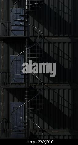 Fond d'illustration 3D pour la publicité et le papier peint dans le bâtiment et l'architecture scène 3D rendu dans le concept décoratif. Banque D'Images