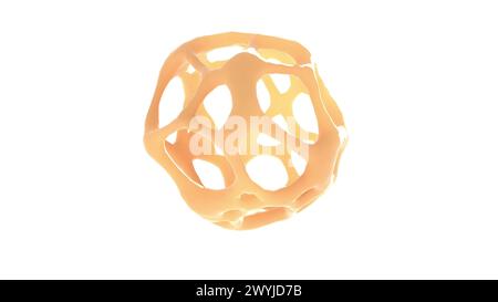 Rendu 3D abstrait de structure de maillage géométrique rendu 3D. Banque D'Images