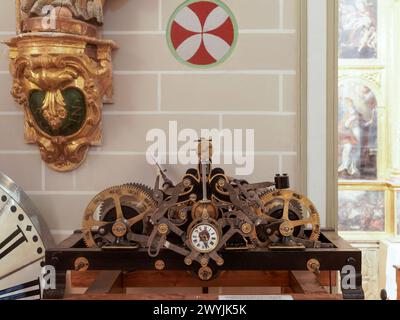 BOLEA HUESCA ARAGON ESPAGNE. Collégiale gothique. Église la collégiale de Santa Mara la Mayor dans la ville de Bolea, province d'Aragon, Spa Banque D'Images