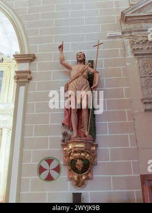 BOLEA HUESCA ARAGON ESPAGNE. Collégiale gothique. Église la collégiale de Santa Mara la Mayor dans la ville de Bolea, province d'Aragon, Spa Banque D'Images