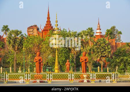Cambodge, Phnom Penh, district de Doun Penh, Musée national du Cambodge Banque D'Images