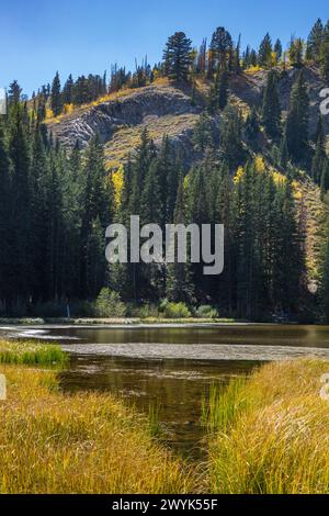 Silver Lake dans Big Cottonwood Canyon près de Salt Lake City, Utah Banque D'Images