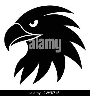 Eagle Vector, illustration sur fond blanc Illustration de Vecteur