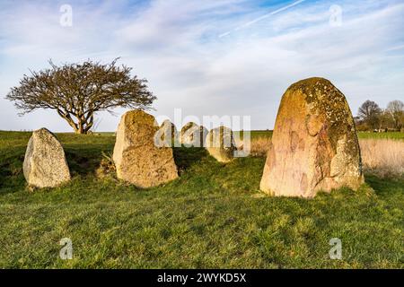 DAS Großsteingrab Nobbin, Putgarten, Insel Ruegen, Mecklenburg-Vorpommern, Deutschland | Nobbin Tombeau mégalithique à Nobbin, Putgarten, Ruegen Island, Banque D'Images