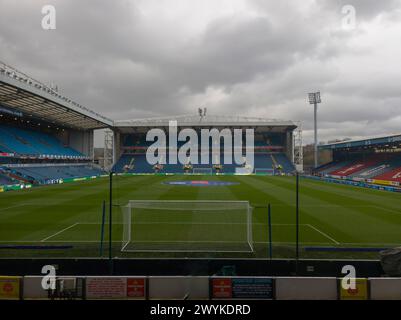 Le terrain d'Ewood Park, domicile du club de football Blackburn Rovers dans le Lancashire, au Royaume-Uni Banque D'Images