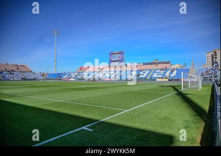 Cagliari, Italie. 07 avril 2024. Stade Cagliari Calcio avant le match de Serie A entre Cagliari Calcio et Atalanta à l'Unipol Domus à Cagliari, Sardaigne - dimanche 7 avril 2024. Sport - Soccer (photo de Gianluca Zuddas/Lapresse) crédit : LaPresse/Alamy Live News Banque D'Images