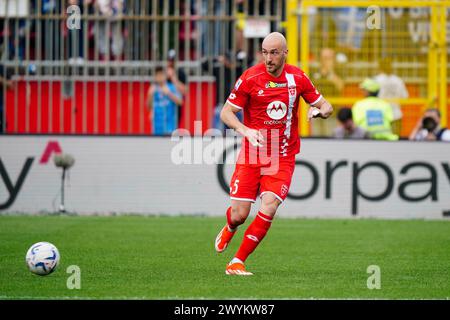 Monza, Italie. 07 avril 2024. Luca Caldirola (AC Monza) lors du championnat italien Serie A match de football entre AC Monza et SSC Napoli le 7 avril 2024 au stade U-Power de Monza, Italie - photo Morgese-Rossini/DPPI crédit : DPPI Media/Alamy Live News Banque D'Images