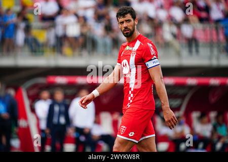 Monza, Italie. 07 avril 2024. Pablo mari (AC Monza) lors du championnat italien Serie A match de football entre AC Monza et SSC Napoli le 7 avril 2024 au stade U-Power de Monza, Italie - photo Morgese-Rossini/DPPI crédit : DPPI Media/Alamy Live News Banque D'Images