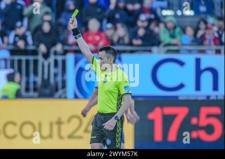 Cagliari, Italie. 07 avril 2024. Arbitre Antonio Rapuano lors du match de Serie A entre Cagliari Calcio et Atalanta à l'Unipol Domus à Cagliari, Sardaigne - dimanche 7 avril 2024. Sport - Soccer (photo de Gianluca Zuddas/Lapresse) crédit : LaPresse/Alamy Live News Banque D'Images