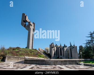 Monument drapeau de Samara à Stara Zagora, Bulgarie - paysage Banque D'Images