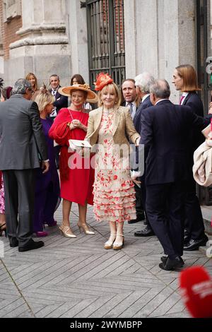 Madrid, Espagne. 06 avril 2024. Mariage de Jose Luis Martinez Almeida et Teresa Urquijo dans la paroisse de San Francisco de Borja dans le quartier de Salamanca à Madrid. Samedi 6 avril 2024 797/David/cordon Press Credit : CORDON PRESS/Alamy Live News Banque D'Images