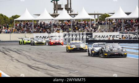 91 BOHN Ralf (ger), RENAUER Robert (ger), Schuring Morris (ndl), Herberth Motorsport, Porsche 911 GT3 R (992), action lors de la 1ère manche du Fanatec GT World Challenge 2024 propulsé par AWS sur le circuit Paul Ricard, du 5 au 7 avril 2024 au Castellet, France Banque D'Images