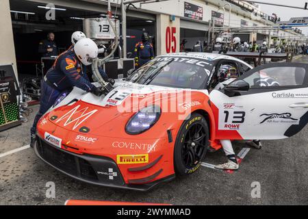 13 KOLB Patrick (ger), BUUS Bastien, TBA, Lionspeed GP, Porsche 911 GT3 R (992), action lors de la 1ère manche du Fanatec GT World Challenge 2024 propulsé par AWS sur le circuit Paul Ricard, du 5 au 7 avril 2024 au Castellet, France Banque D'Images