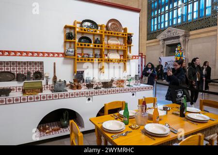 « Los Sabores de Mi Mexico », exposition de Frida Kahlo au Vanderbilt Hall, du 5 au 7 avril 2024, Grand Central terminal, New York City, États-Unis Banque D'Images