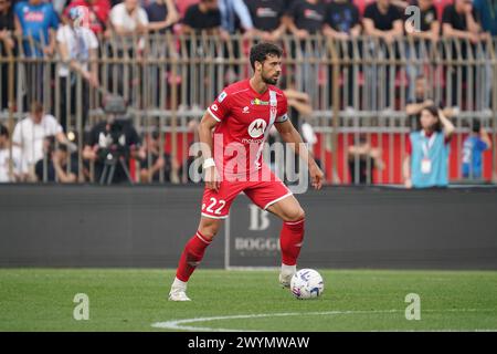 Monza, Italie. 07 avril 2024. Pablo mari (AC Monza) lors du championnat italien Serie A match de football entre AC Monza et SSC Napoli le 7 avril 2024 au stade U-Power de Monza, Italie - photo Morgese-Rossini/DPPI crédit : DPPI Media/Alamy Live News Banque D'Images