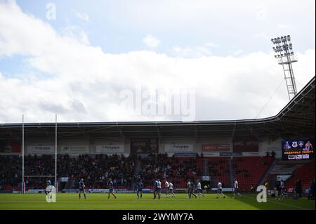 Doncaster, Angleterre - 7 avril 2024 vue générale Rugby League Betfred Championship, Doncaster RLFC vs Wakefield Trinity au stade Eco Power, Doncaster, Royaume-Uni Dean Williams Banque D'Images