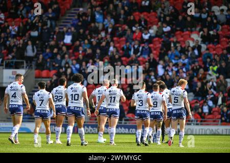 Doncaster, Angleterre - 7 avril 2024 équipe de Wakefield Trinity. Rugby League Betfred Championship, Doncaster RLFC vs Wakefield Trinity à Eco Power Stadium, Doncaster, Royaume-Uni Dean Williams Banque D'Images