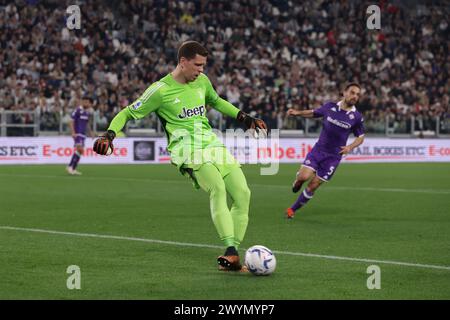 Turin, Italie. 7 avril 2024. Wojciech Szczesny de la Juventus lors du match de Serie A au stade Allianz, Turin. Le crédit photo devrait se lire : Jonathan Moscrop/Sportimage crédit : Sportimage Ltd/Alamy Live News Banque D'Images