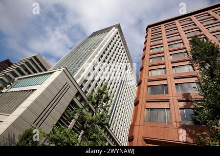 Bâtiments Marunouchi, Chiyoda zone d'affaires, Tokyo, Japon. Banque D'Images