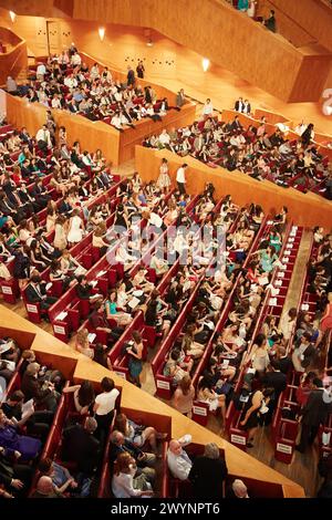 Cérémonie de remise des diplômes de l'université. Palais Euskalduna. Centre de Conférences Euskalduna. Bilbao. Pays Basque, Espagne. Banque D'Images