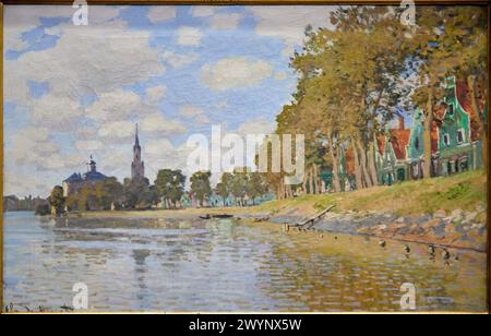 'Zaandam' dit aussi 'canal en Hollande', 1871, Claude Monet (1840-1926), Musée d'Orsay, Paris, France, Europe. Banque D'Images