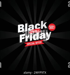 vecteur abstrait black friday Illustration de Vecteur