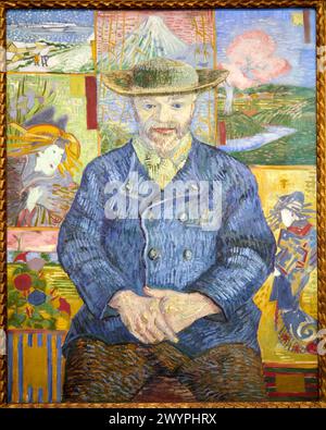 Portrait de Pere Tanguy. Vincent Van Gogh. Musée Rodin. Paris. France Banque D'Images