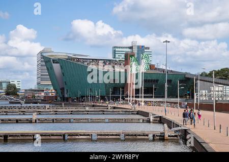 Musée Nemo à Amsterdam, le plus grand centre scientifique des pays-Bas. Banque D'Images