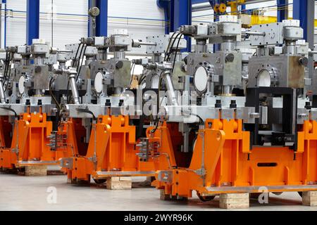 Assemblage et fabrication de boîtes de vitesses de laminoir, industrie mécanique, Gipuzkoa, pays Basque, Espagne. Banque D'Images