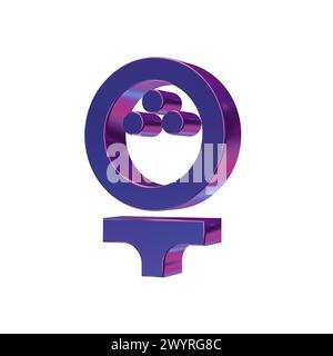 Belles illustrations abstraites icônes Blue Sports Golf symbole Banque D'Images