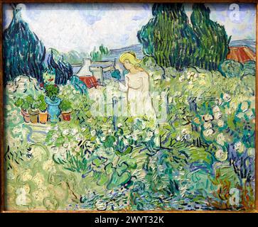 'Mademoiselle Gachet dans son jardin à Anvers-sur-Oise', 1890, Vincent Van Gogh, Musée d'Orsay, Paris, France, Europe. Banque D'Images