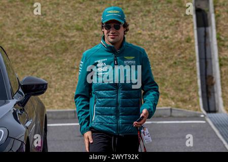 Suzuka, Japon, 07 avril, lance Stroll, du Canada, concourt pour Aston Martin F1. Jour de la course, manche 04 du championnat de formule 1 2024. Crédit : Michael Potts/Alamy Live News Banque D'Images