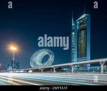 Musée du futur, Sheikh Zayed Road, Centre-ville, Dubaï, Émirats arabes Unis Banque D'Images
