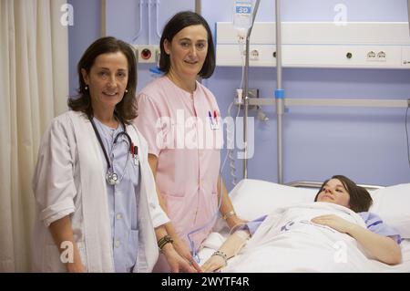 DSU (unité de chirurgie ambulatoire). Hospital de Zumarraga, Gipuzkoa, Euskadi, Espagne. Banque D'Images