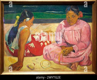 Femmes tahitiennes (sur la plage). 1891. Paul Gauguin (1848-1903) Musée d'Orsay. Musée d'Orsay. Paris. France. Banque D'Images