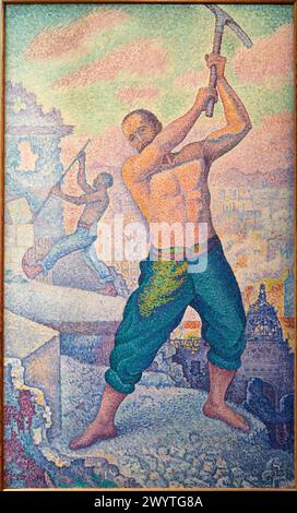 'Le émolisseur. L'ouvrier de démolition, 1897-1899, Paul Signac, Musée d'Orsay, Paris, France, Europe Banque D'Images
