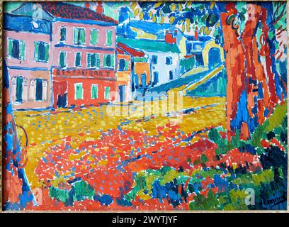 Restaurant de la machine à Bougival, 1905, Maurice de Vlaminck, Musée d'Orsay, Paris, France, Europe Banque D'Images