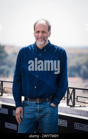 ROME, ITALIE - 8 AVRIL : Luca Guadagnino assiste à la conférence photo pour 'Challengers' à l'Hôtel Hassler le 8 avril 2024 à Rome, Italie. (Photo de Giova Banque D'Images