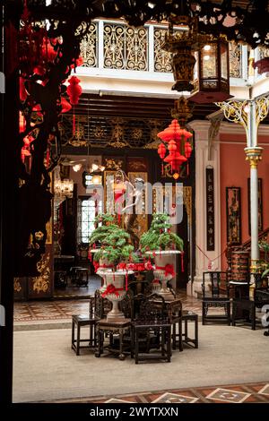 Pinang Peranakan Mansion, George Town, Pulau Pinang, Penang, Malaisie, Asie Banque D'Images