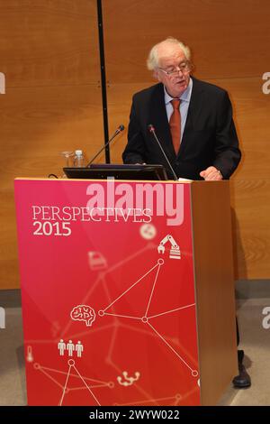 Joseba Jauregizar, PDG de TECNALIA, perspectives 2015. Parc technologique de San Sebastian. Donostia San Sebastian. Gipuzkoa. Pays Basque. Espagne. Banque D'Images