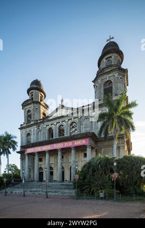 Extérieur de la cathédrale d'Antigua, Managua, Nicaragua Banque D'Images