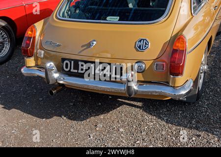 MG BGT. Super voiture dimanche. Shackletons Garden Centre. Banque D'Images