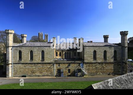 Palais de justice du château de Lincoln, Lincoln City, comté de Lincolnshire, Angleterre, Royaume-Uni Banque D'Images