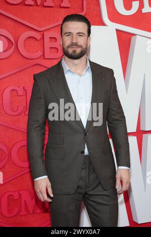 Austin, États-Unis. 08 avril 2024. Sam Hunt assiste aux CMT Music Awards 2024 au Moody Center le 7 avril 2024 à Austin, Texas. Photo : Amy Price/imageSPACE crédit : Imagespace/Alamy Live News Banque D'Images