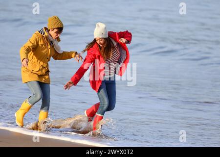 Lifestyles, Hendaya Beach. Banque D'Images