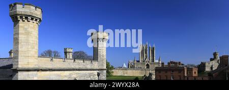 Palais de justice du château de Lincoln, Lincoln City, comté de Lincolnshire, Angleterre, Royaume-Uni Banque D'Images