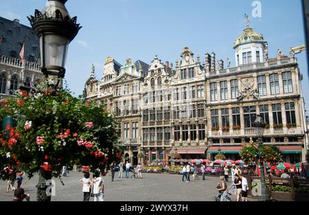 GRAND PLACE GROTE MARK BRUSSEL BRUXELLES BRABANTE BELGIQUE. Banque D'Images