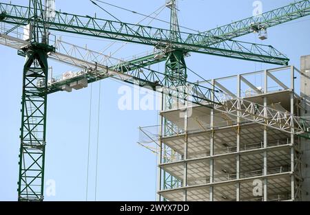 Bâtiment en construction. Bilbao. Bizkaia. L'Euskadi. L'Espagne. Banque D'Images