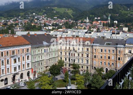 Adolf-Pichler-Platz, Innsbruck. Tyrol, Autriche. Banque D'Images